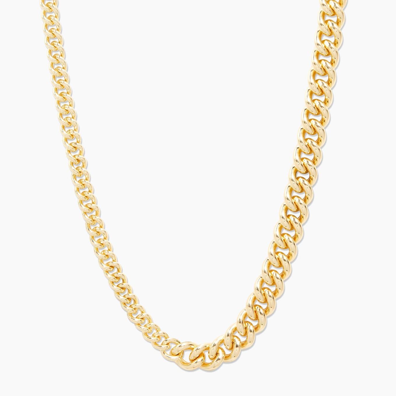 Lou Link Asymmetrical Necklace (gold).