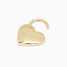 Heart Padlock Parker Charm (gold).
