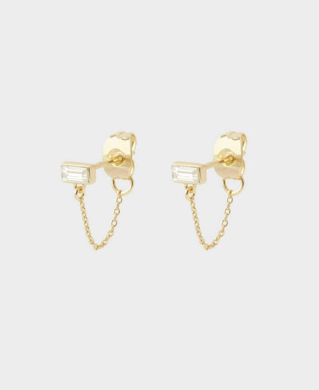 Gorjana Desi Chain Huggies gold