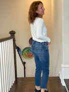 Kut from the Kloth Rachael High Rise Fab Ab Mom Jean.