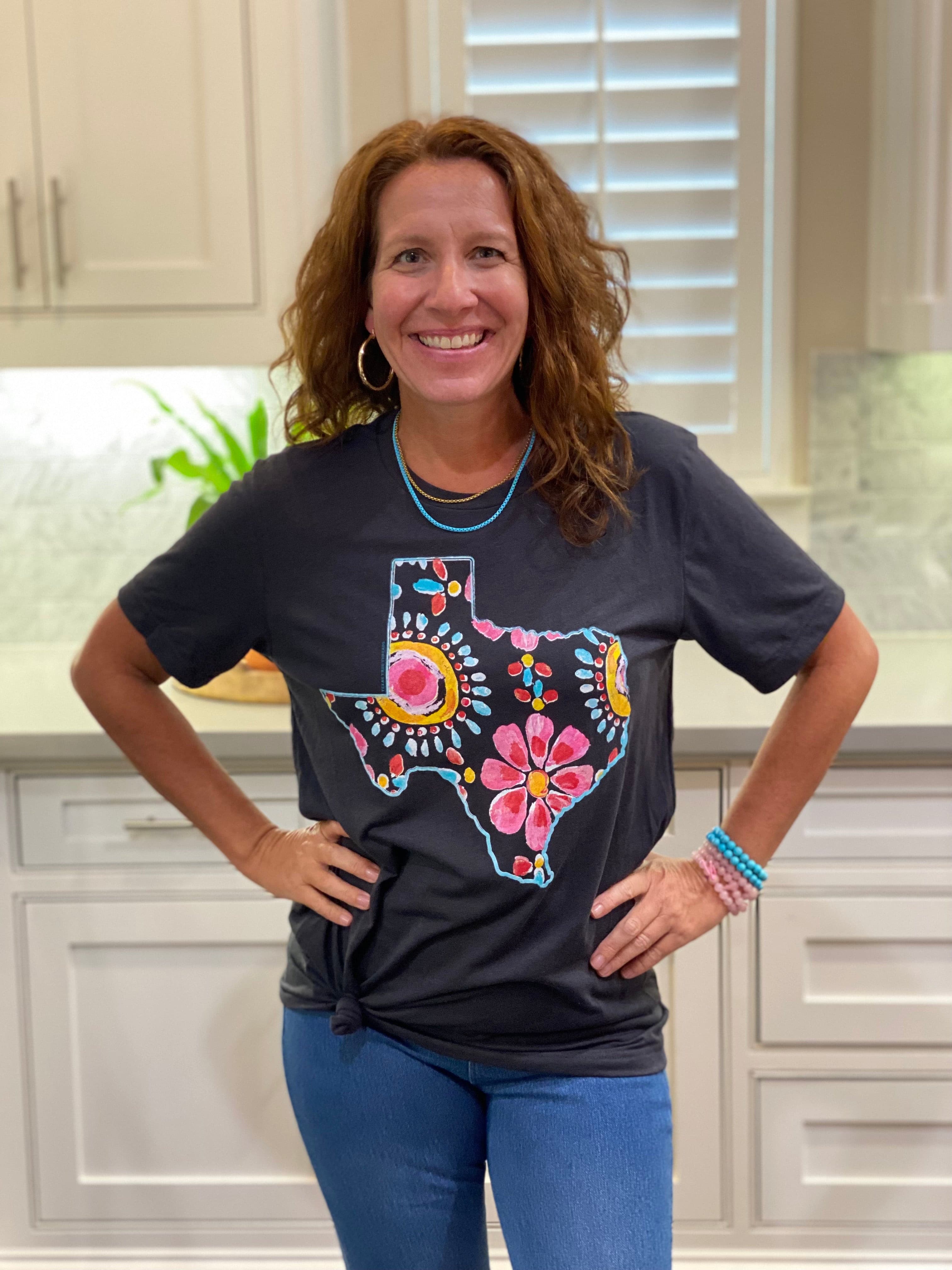 Floral Texas Tee Shirt.