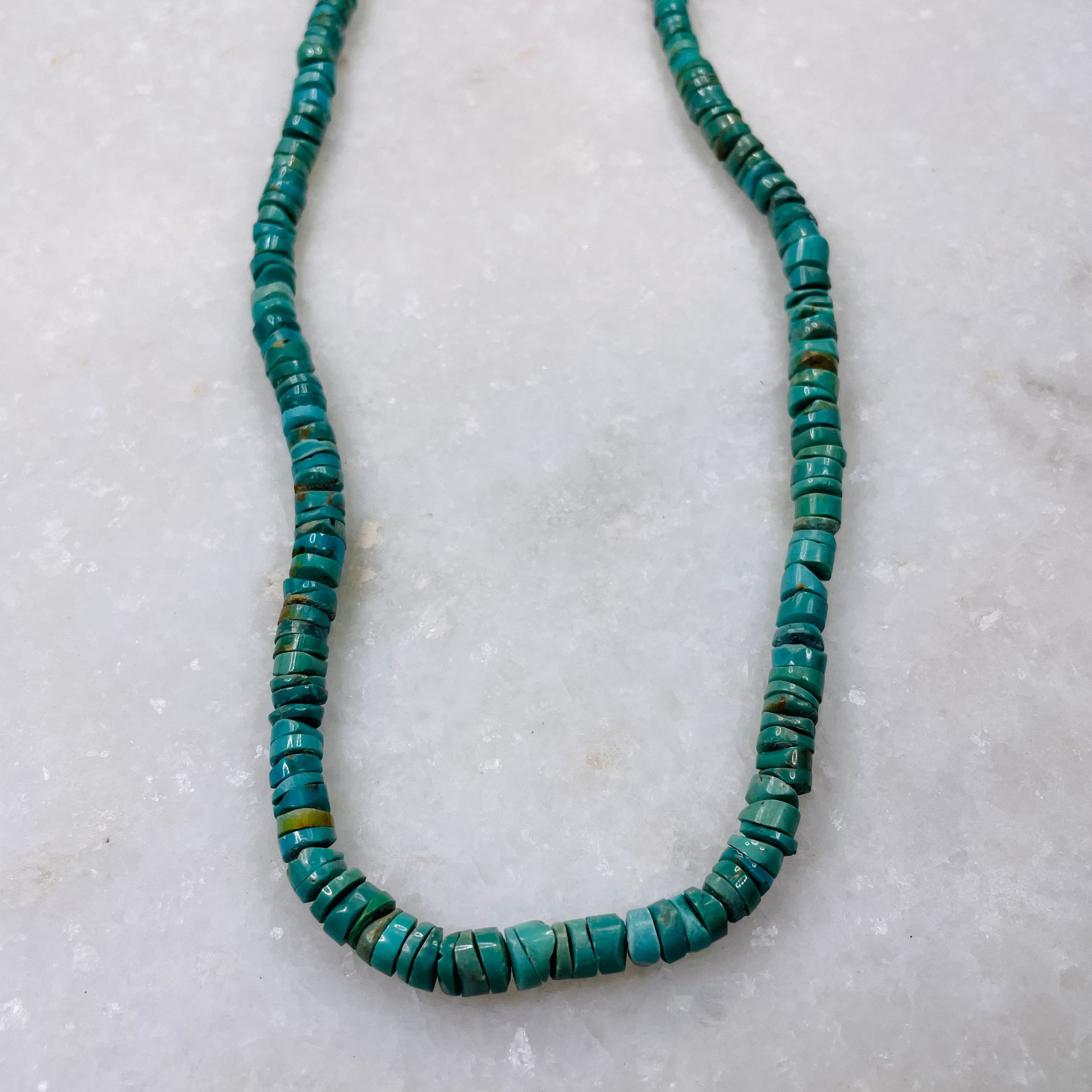 Kingman Turquoise Necklace 24".
