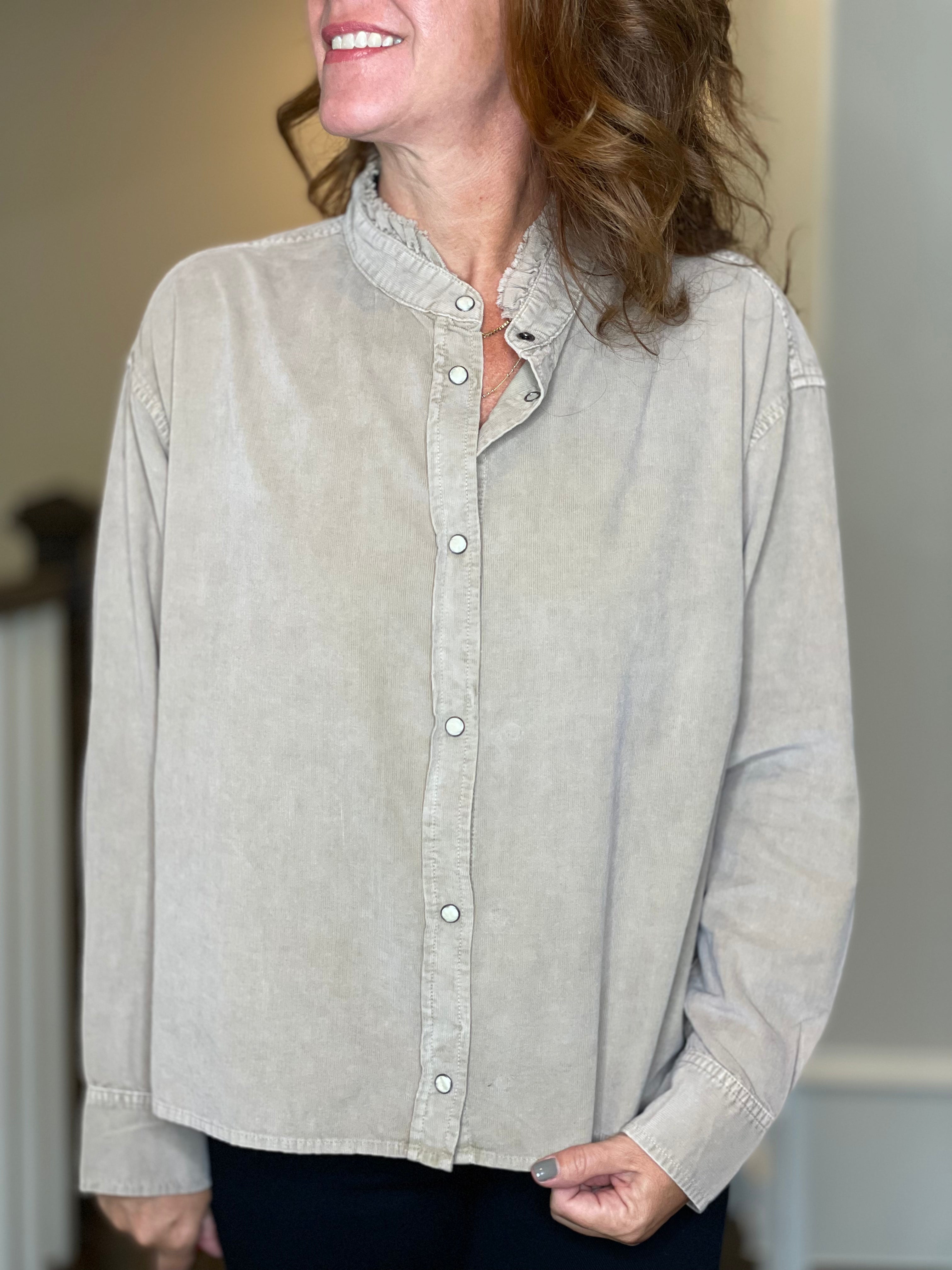 Dylan Corduroy Isabelle Shirt Jacket.