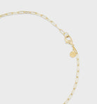 Kara Padlock Charm Necklace (gold).