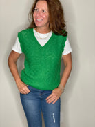 Neruda Top in Mighty Green.