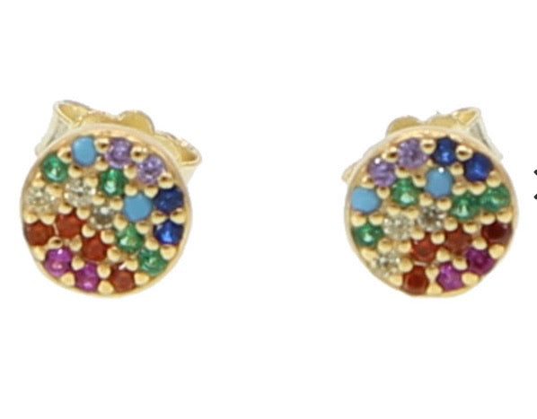 Pave Rainbow Studs.