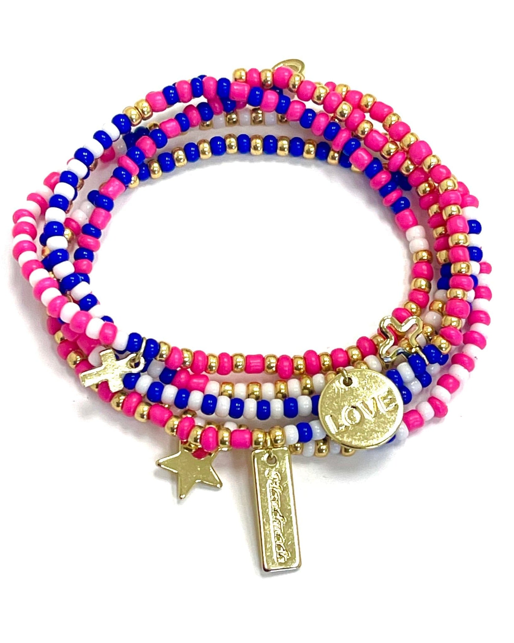 Caryn Lawn Everything Necklace-Pinks & Blues.