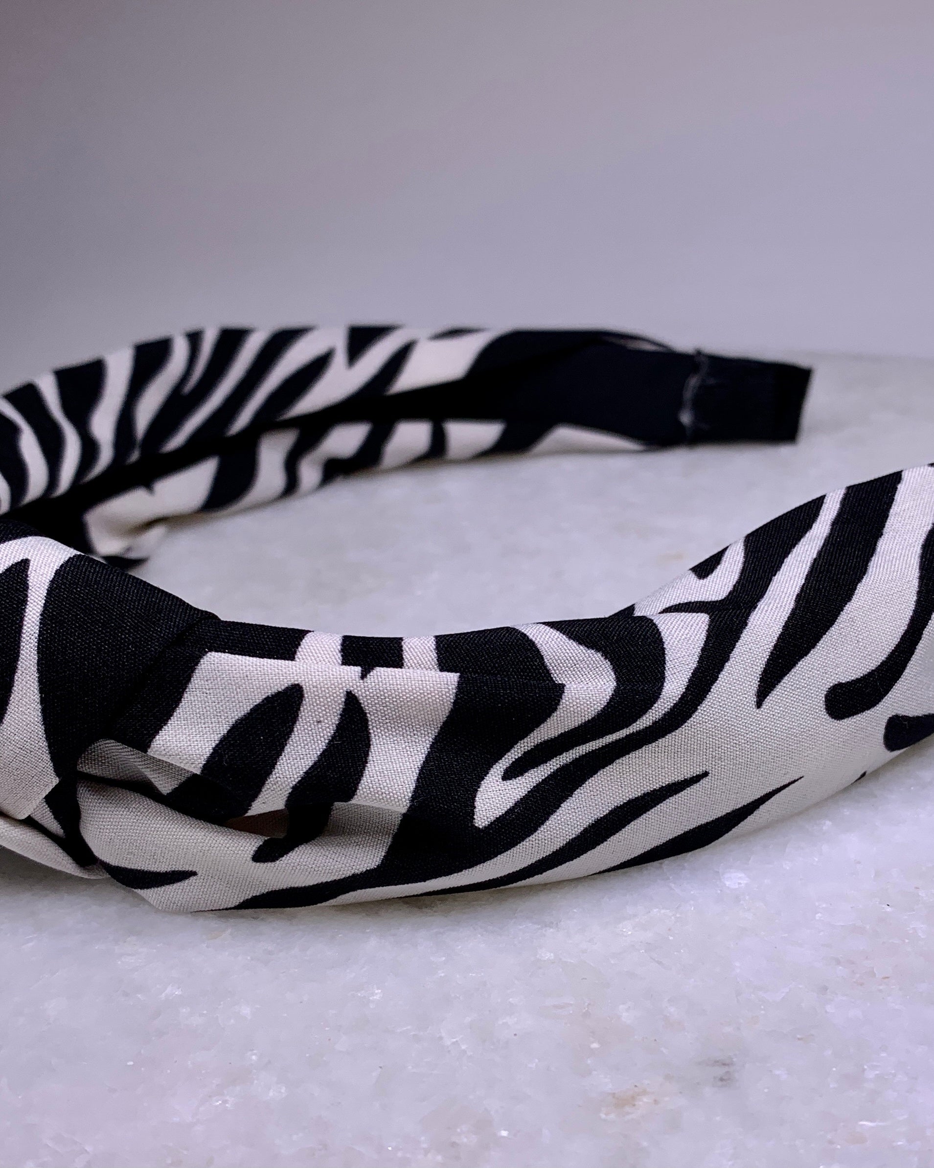 Zebra Print Headband.