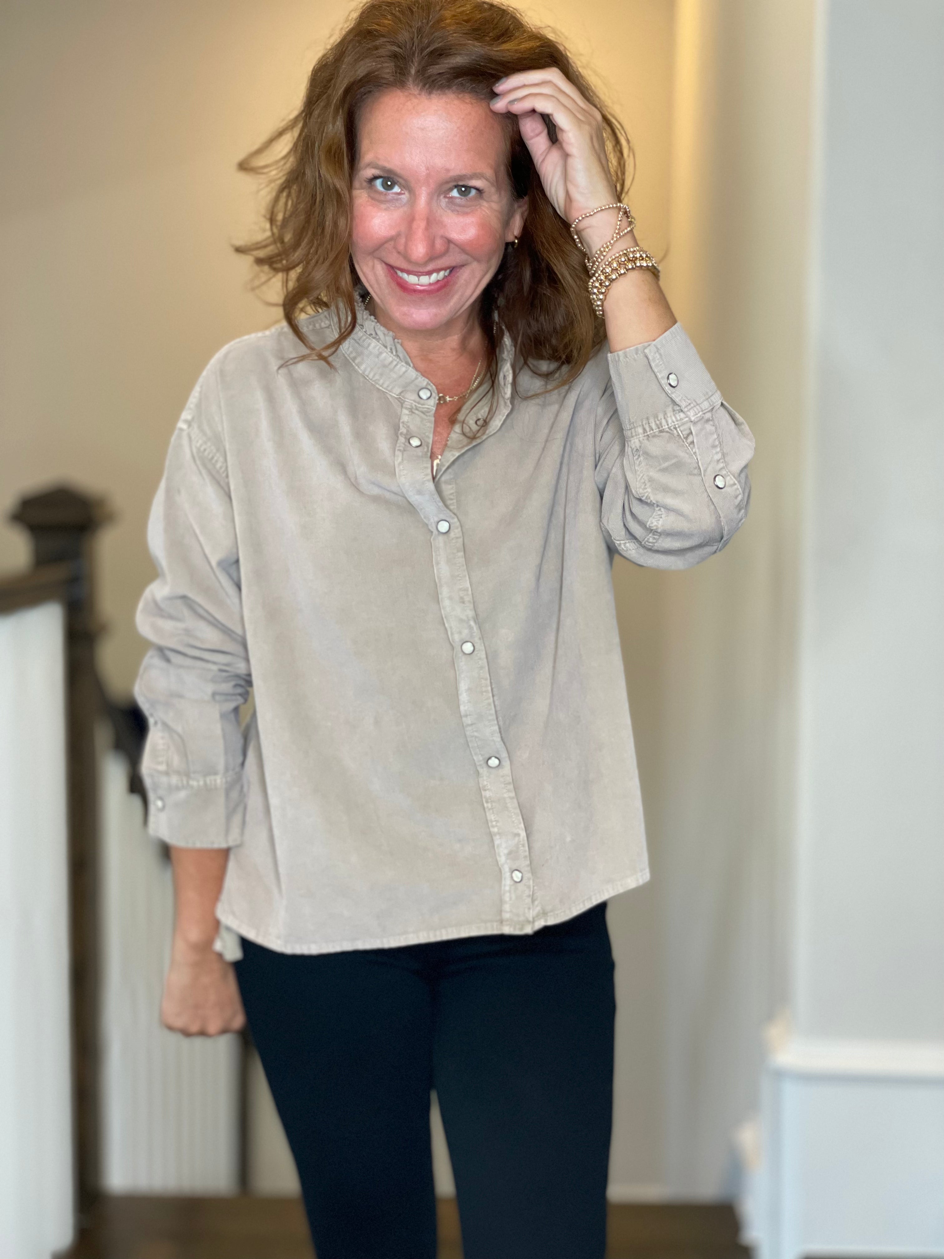 Dylan Corduroy Isabelle Shirt Jacket.