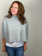 Aja Sweater in Heather Grey.