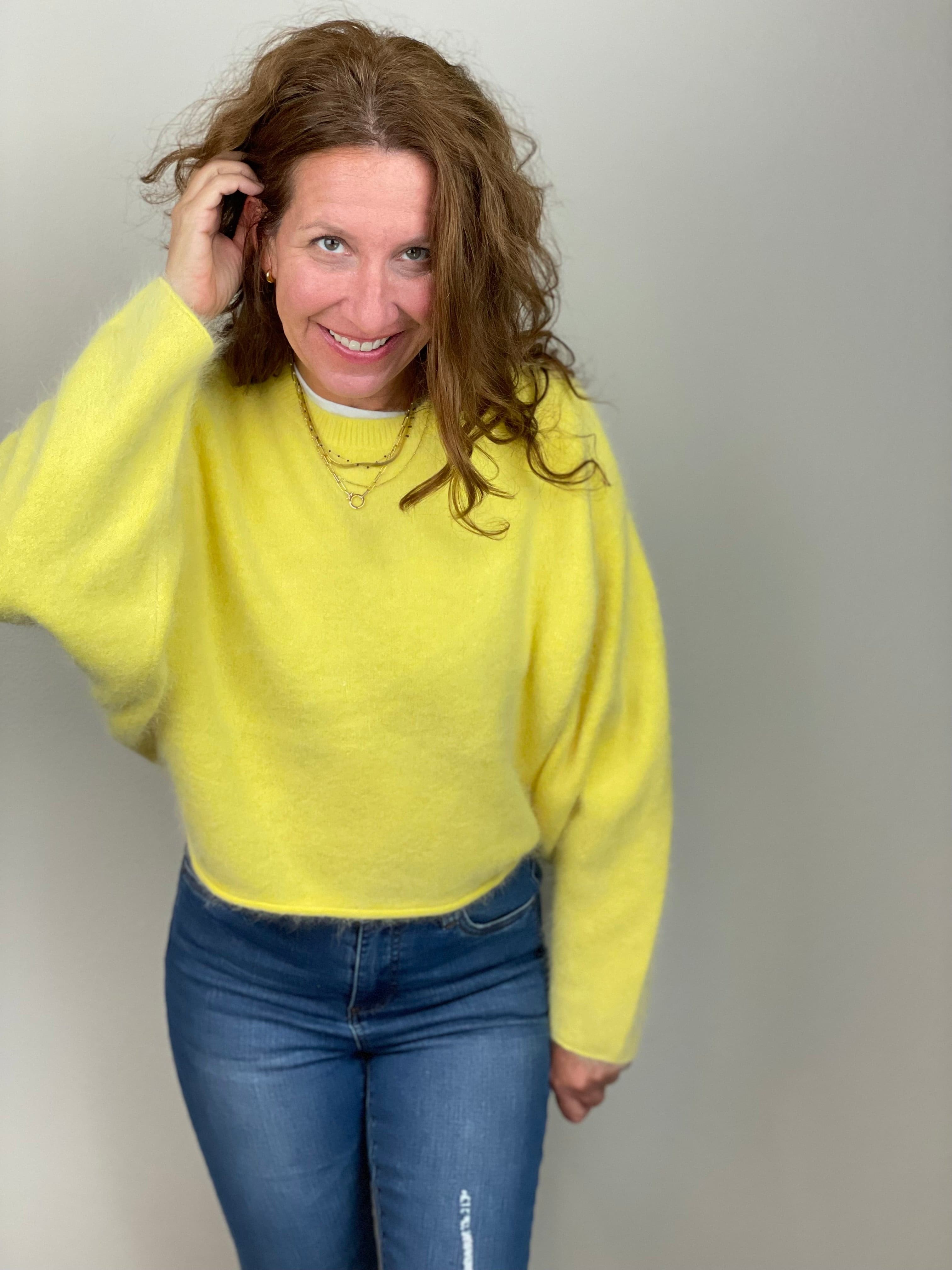Udu Sweater in Lemon Custard.