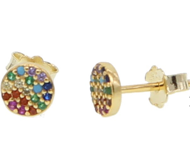 Pave Rainbow Studs.