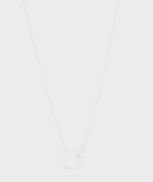 Wilshire Charm Adjustable Necklace (silver).