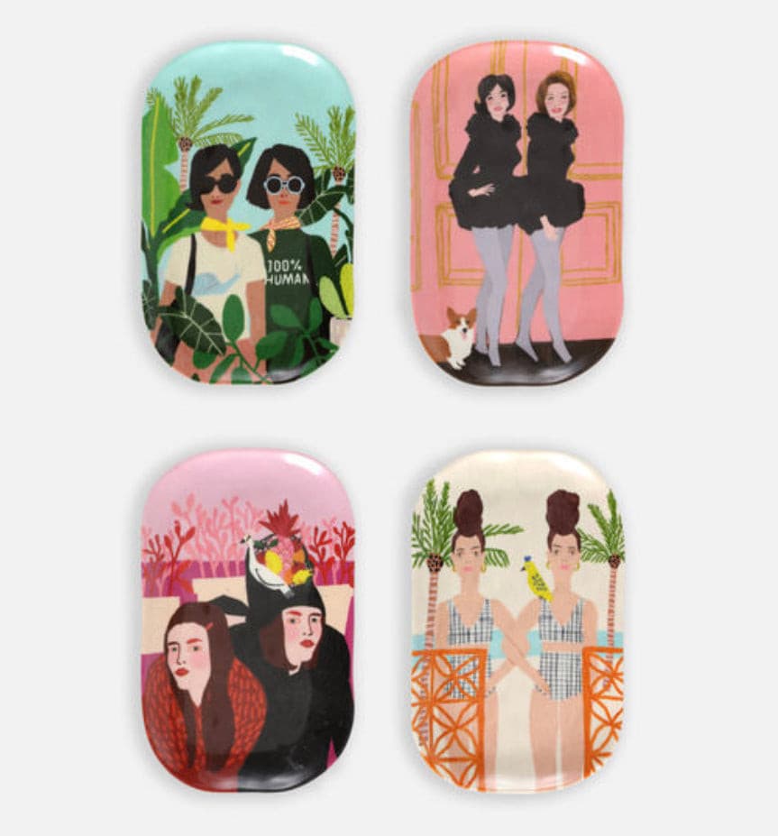 Assorted Women Trinket Trays.