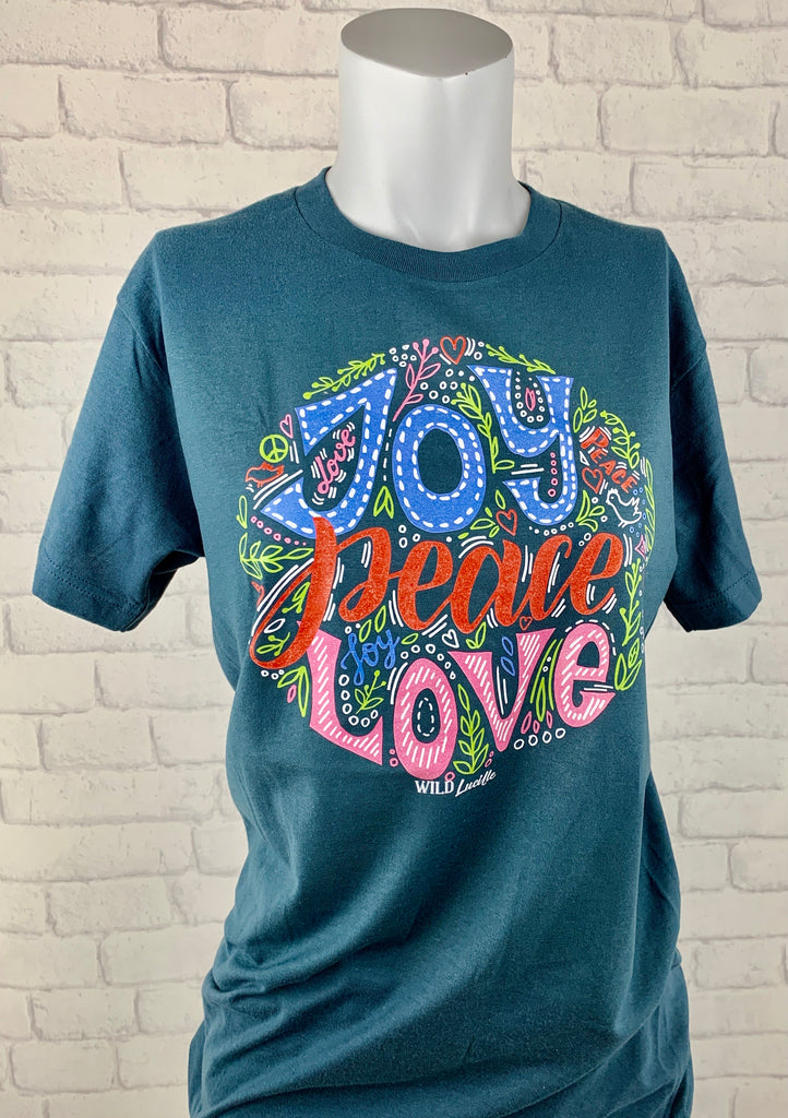 Joy Peace Love Tee Shirt.