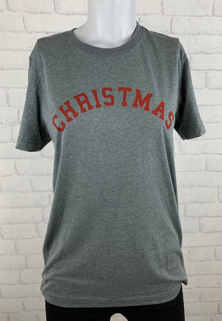 Grey CHRISTMAS Tee Shirt.