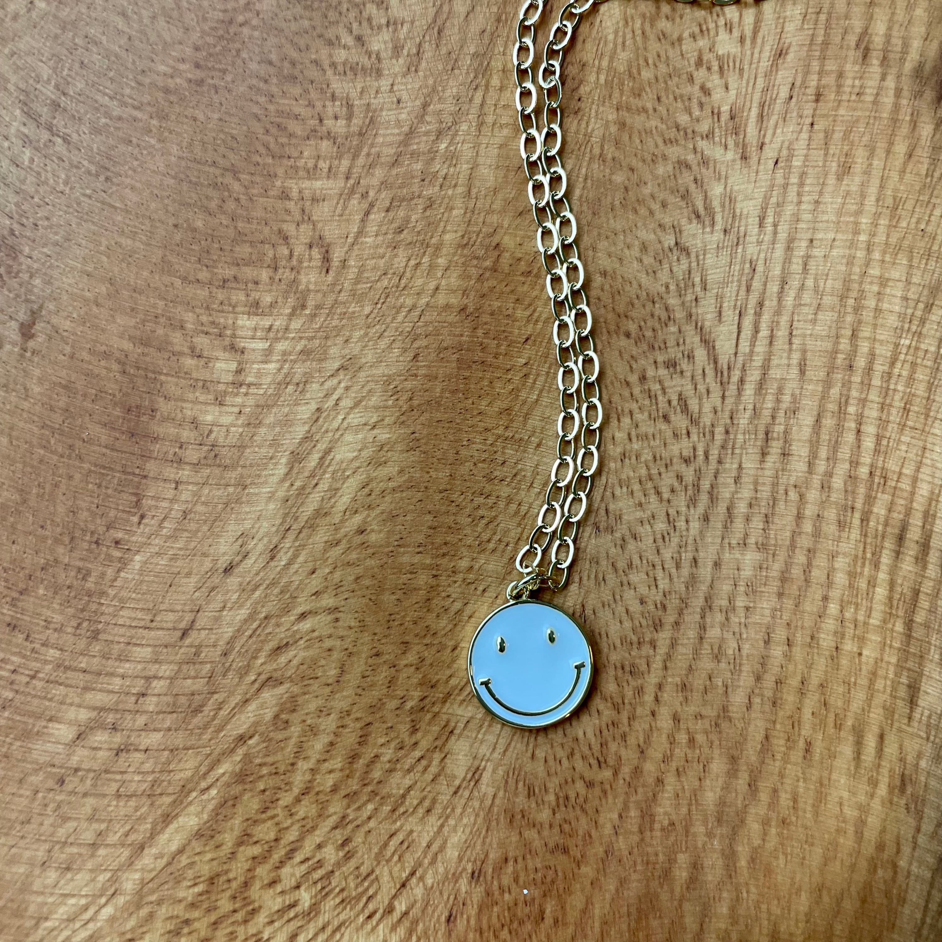 Smiley Face Necklace-Assorted.