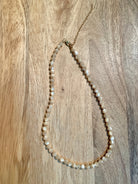 Faceted Mother of Pearl Necklace.