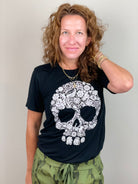 Black & White Sugar Skull T Shirt.