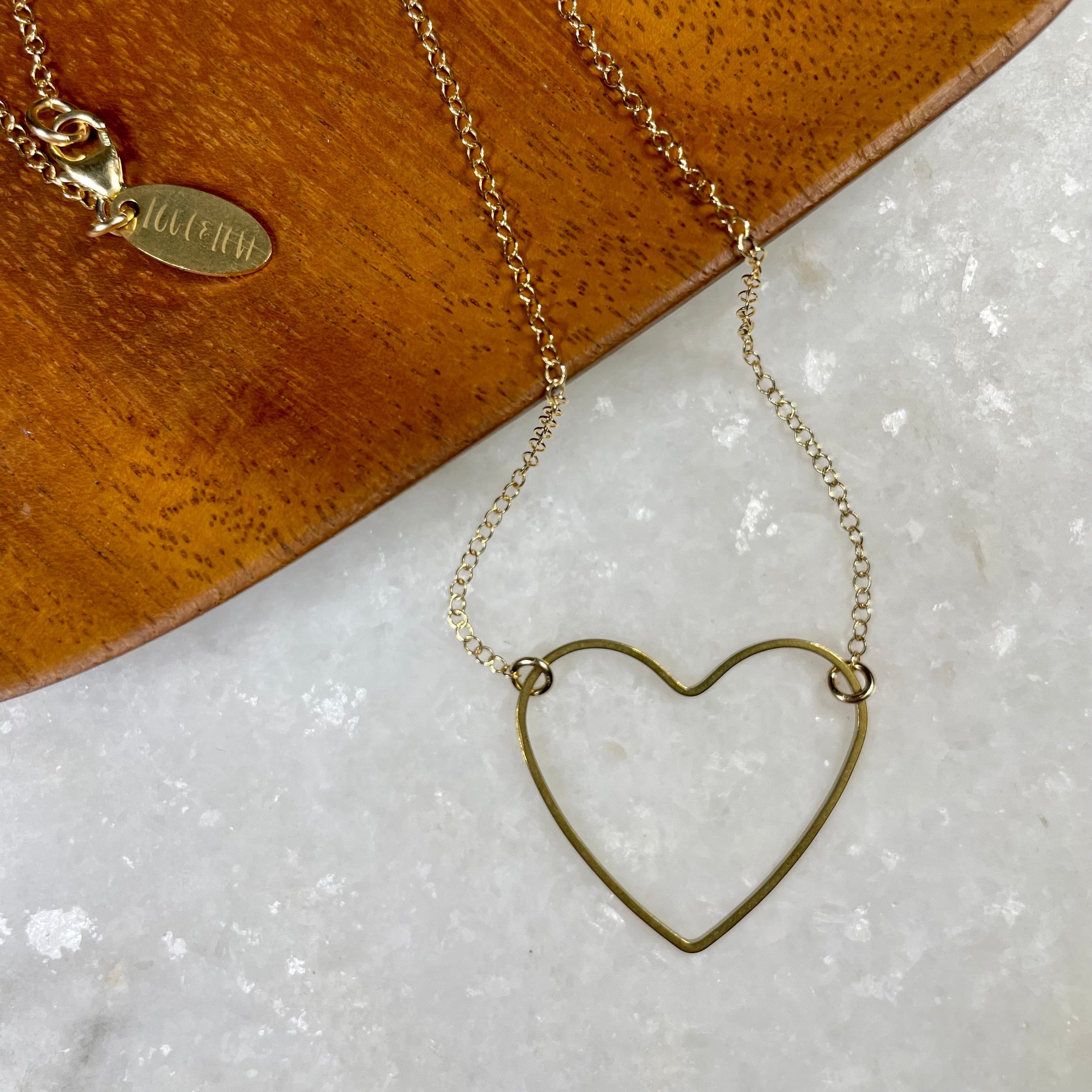 Open Heart Necklace.