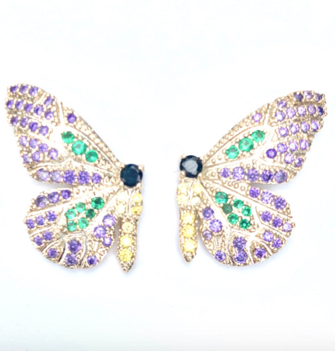 Flutter Studs - Purple.