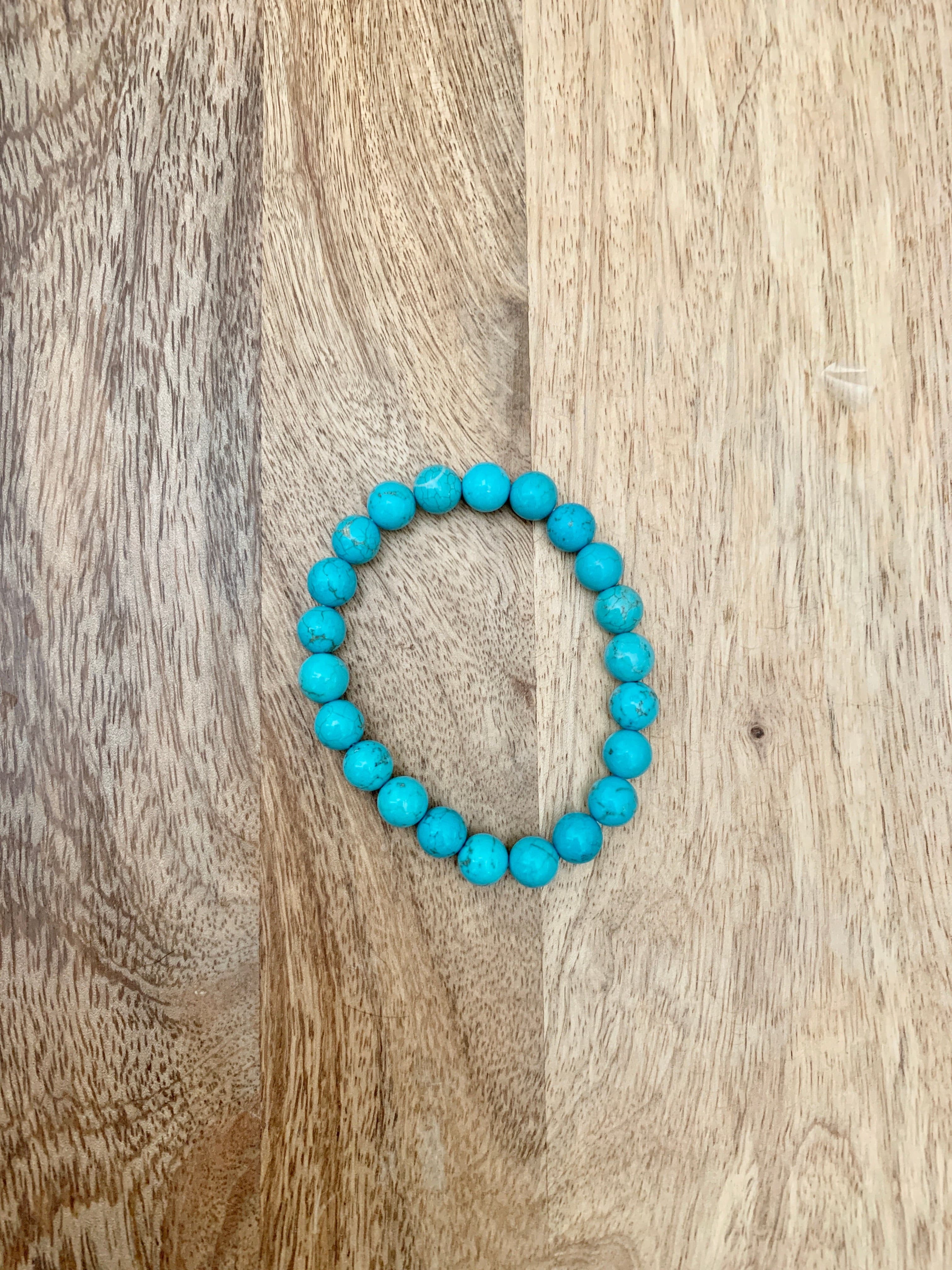 Turquoise Bead Bracelet.