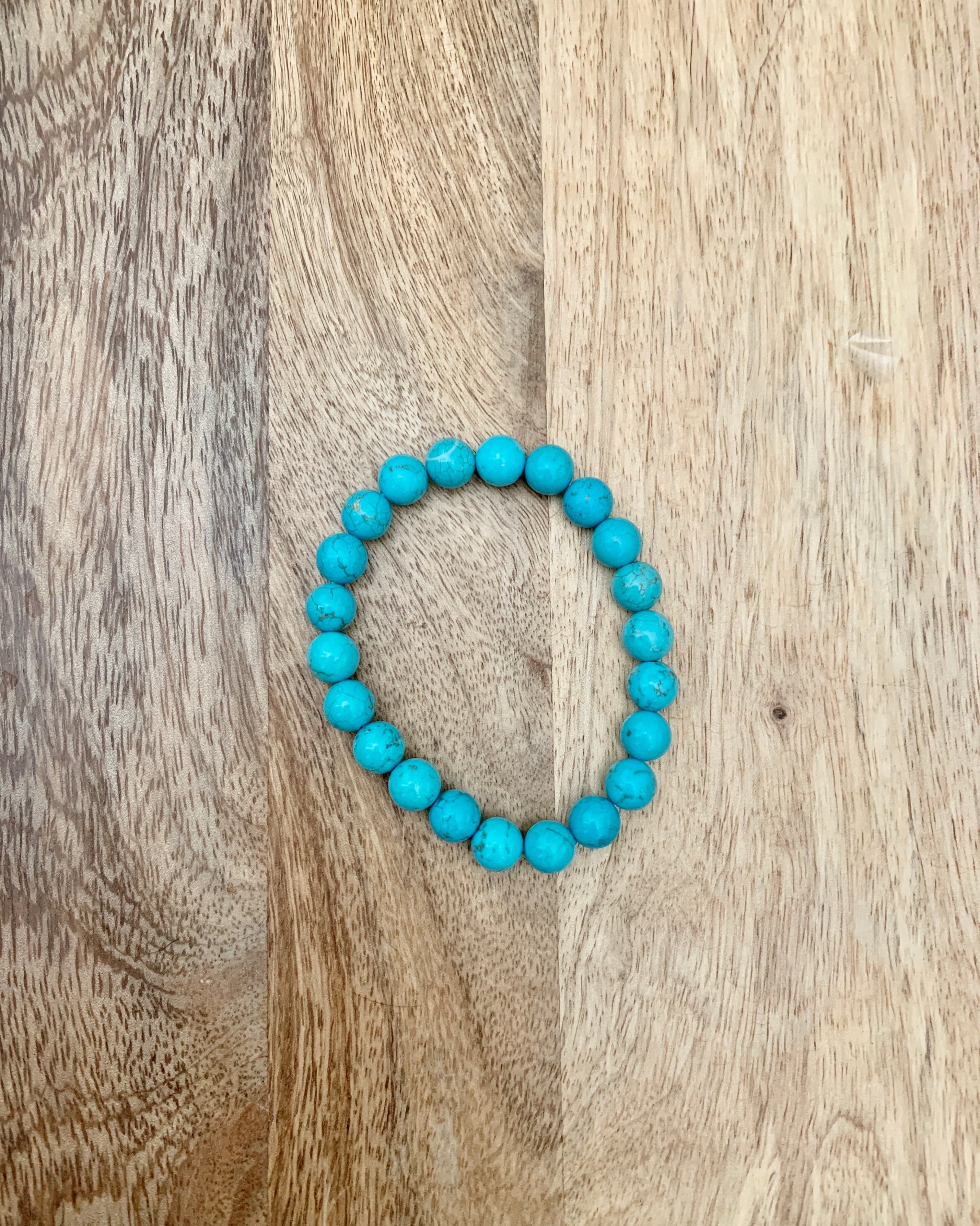 Turquoise Bead Bracelet.