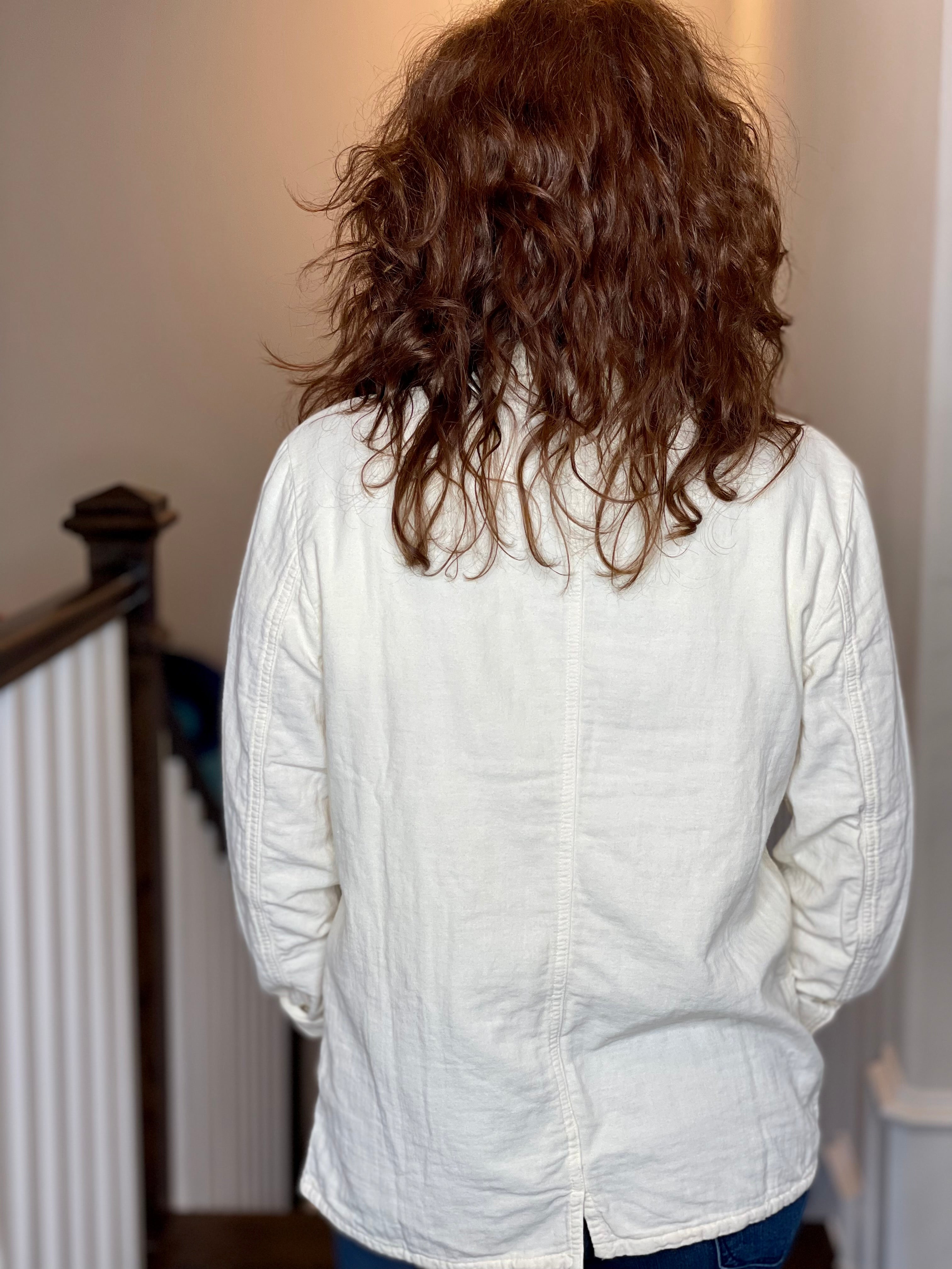 Gauze Cotton Blazer.