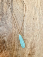 Semi Precious Pendant Stone Necklace.