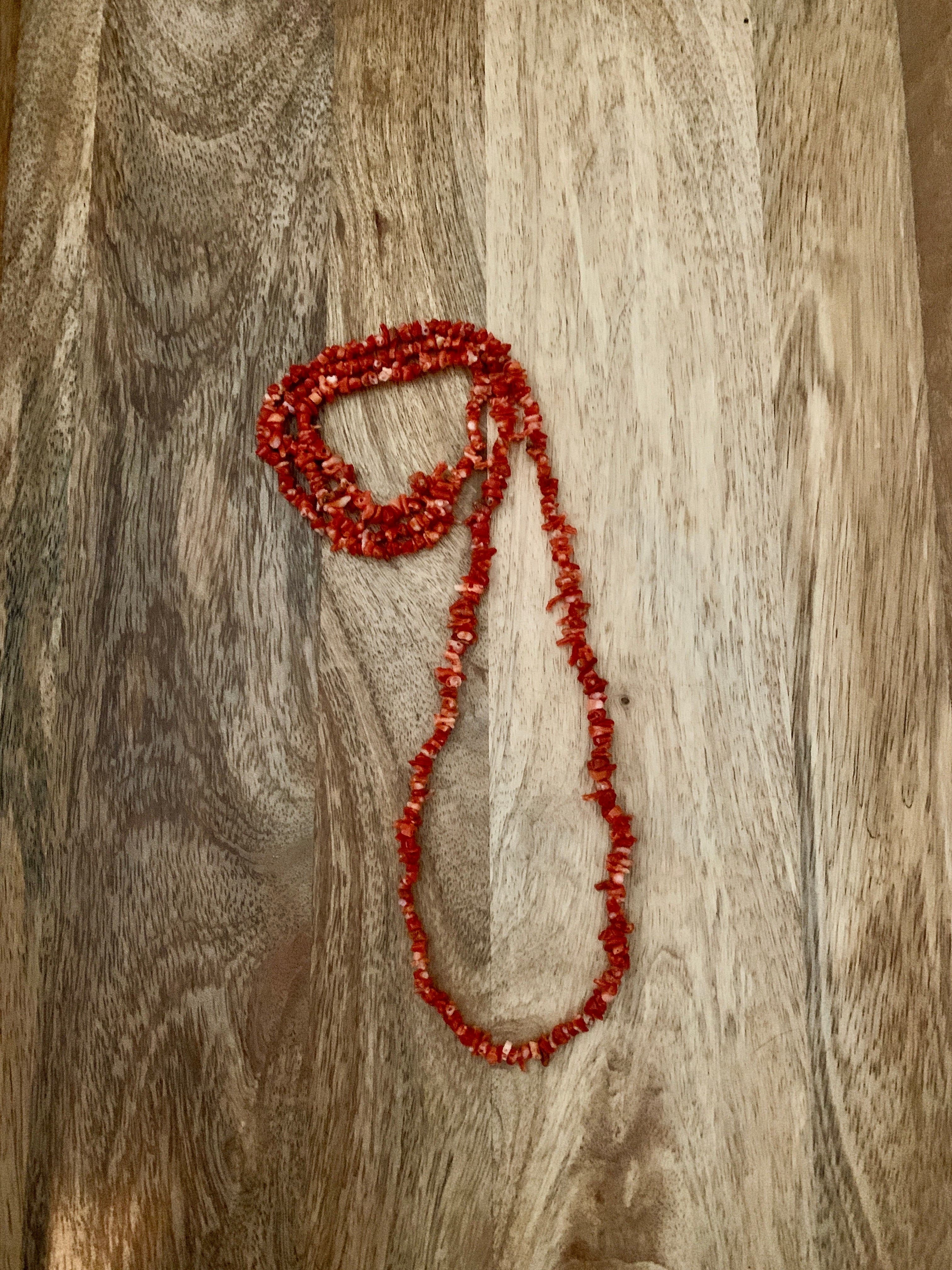 Genuine Natural Coral Necklace.
