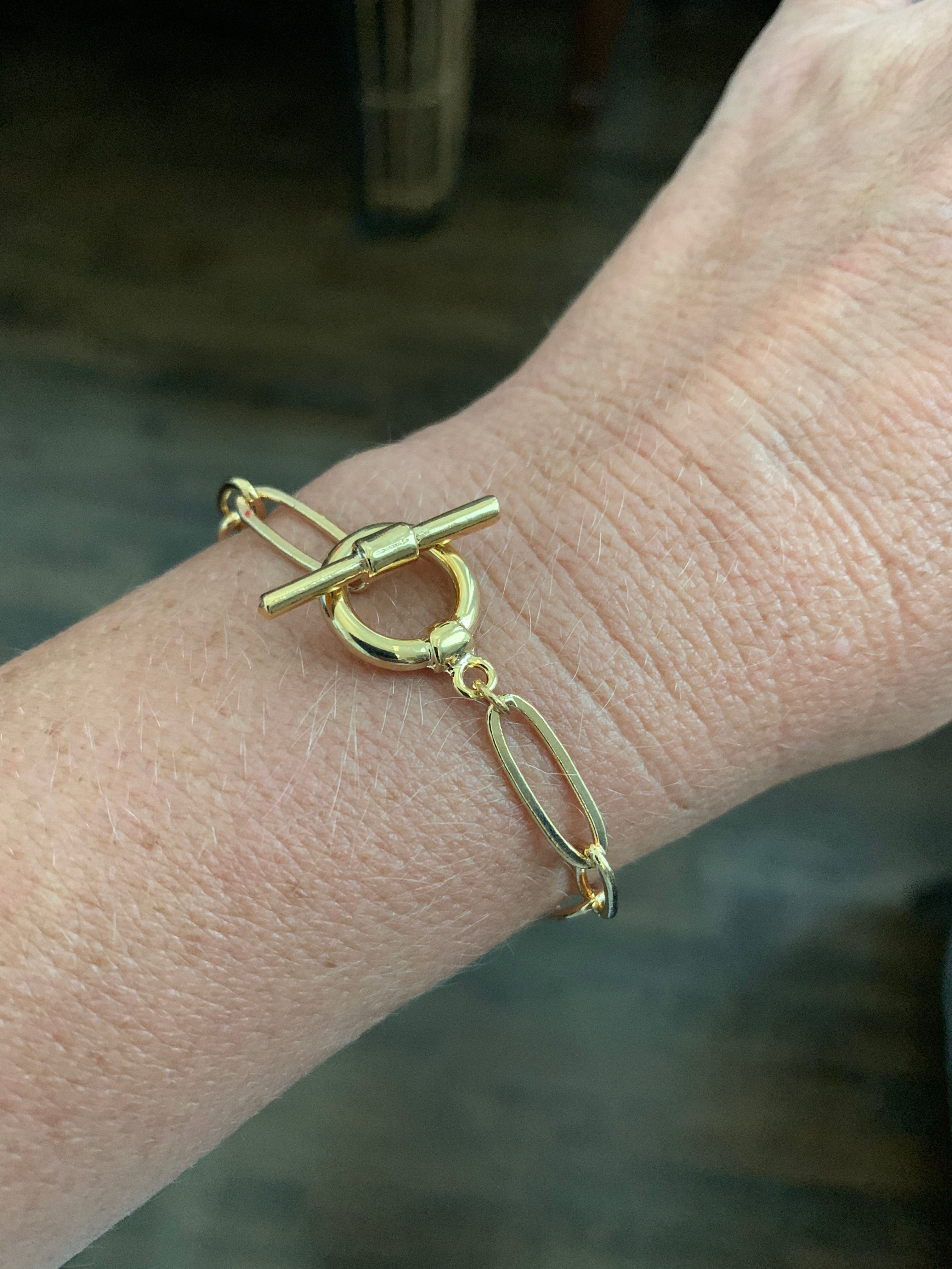 Chained Toggle Bracelet.