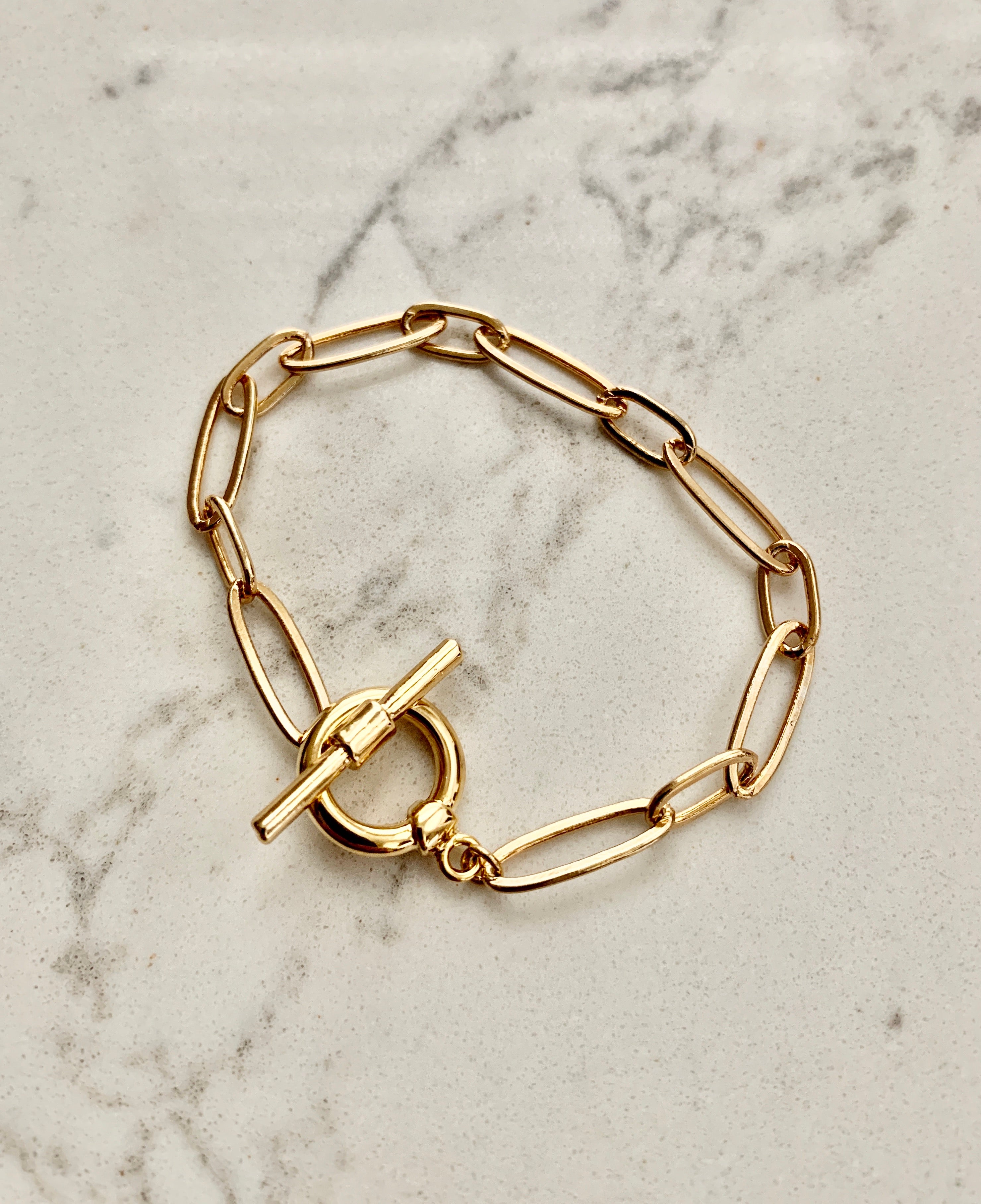 Chained Toggle Bracelet.