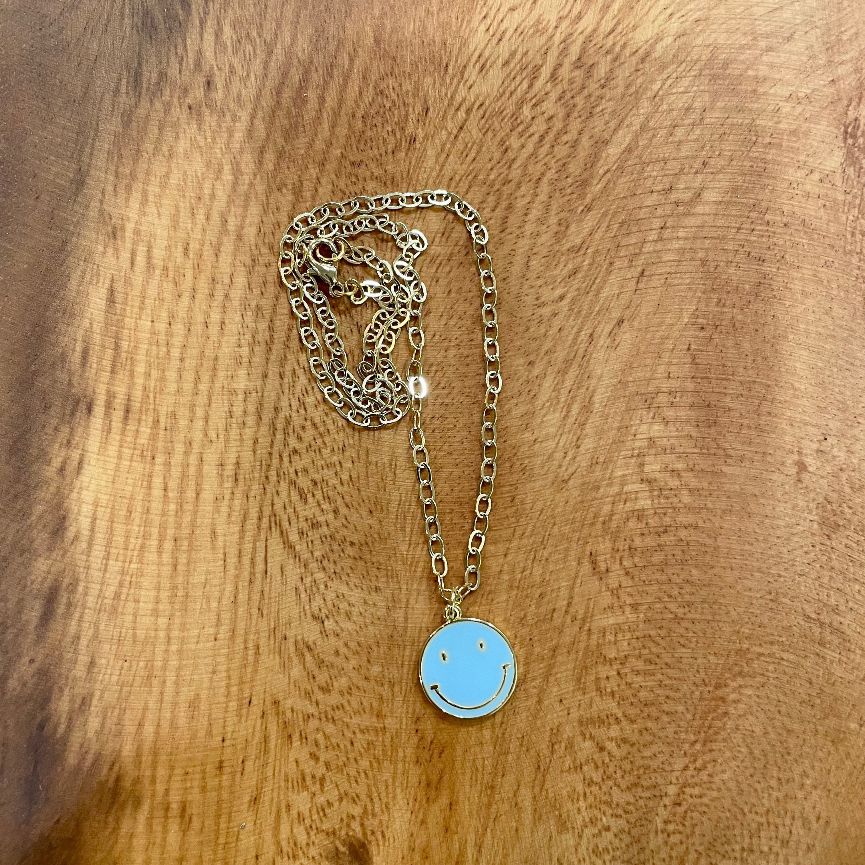 Smiley Face Necklace-Assorted.