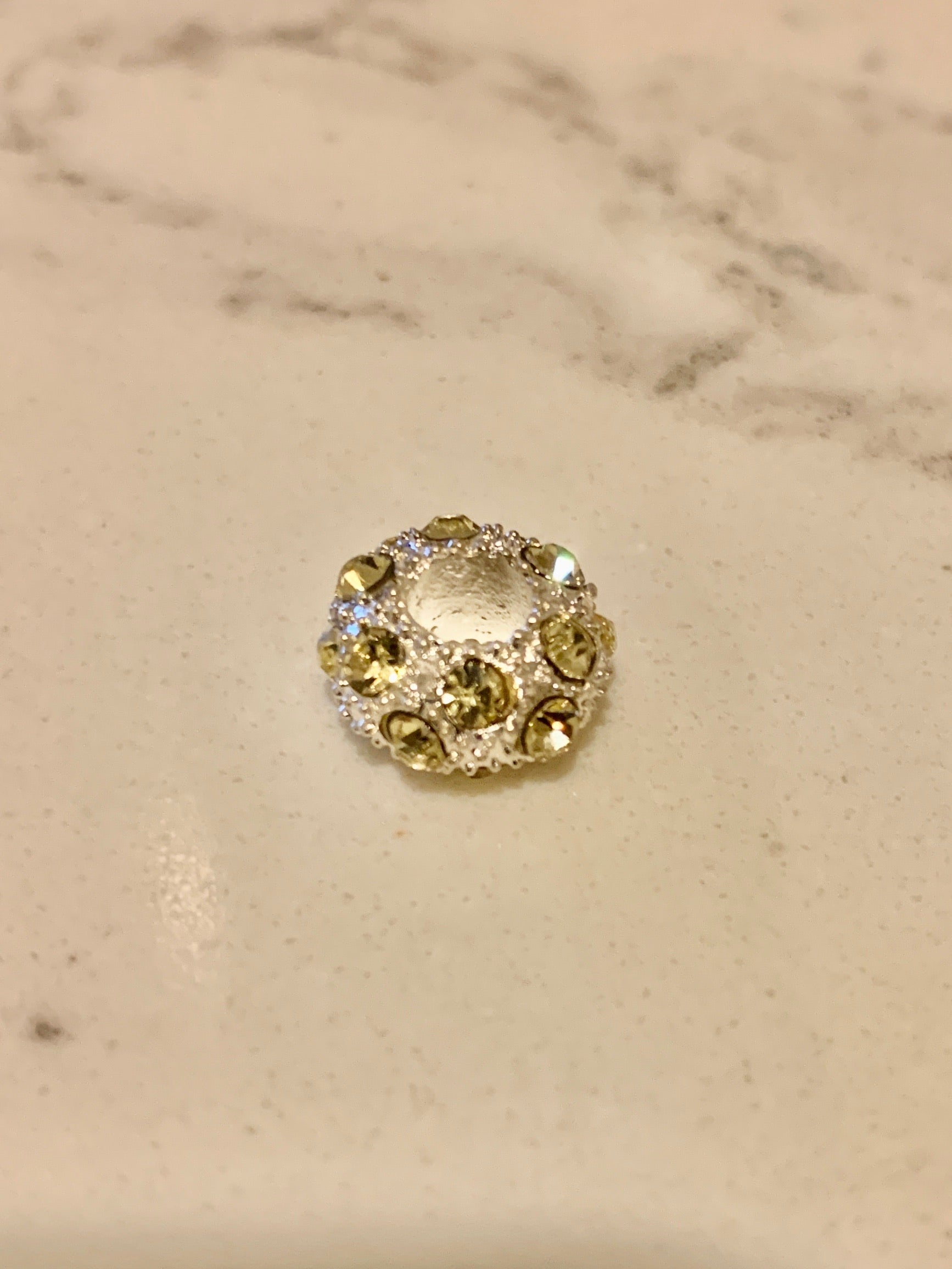 Cz Pave Spacer Charm.