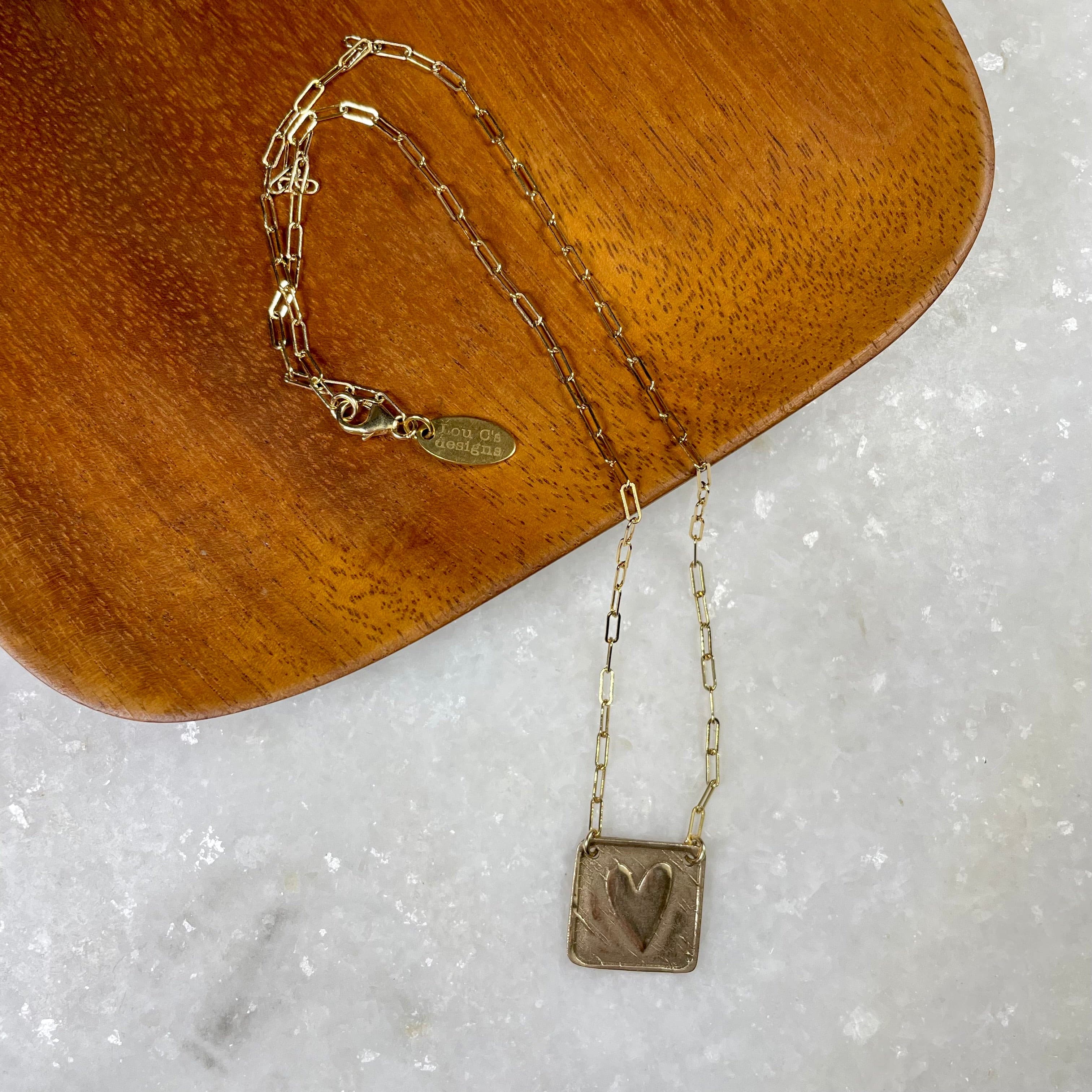 Heart Box Necklace.