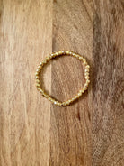 Gold Geometric Beaded Bracelet.