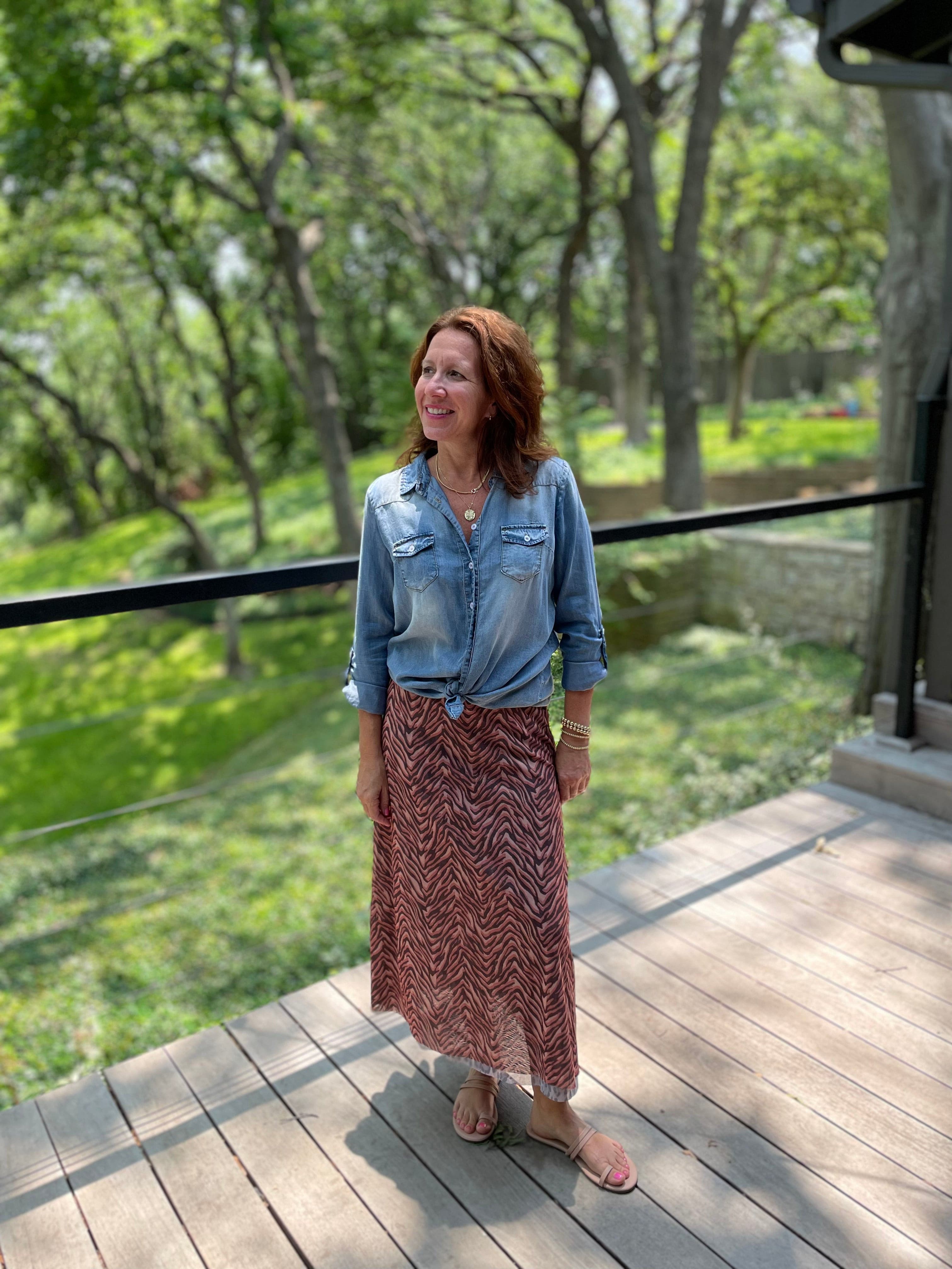 Reversible Maxi Skirt.