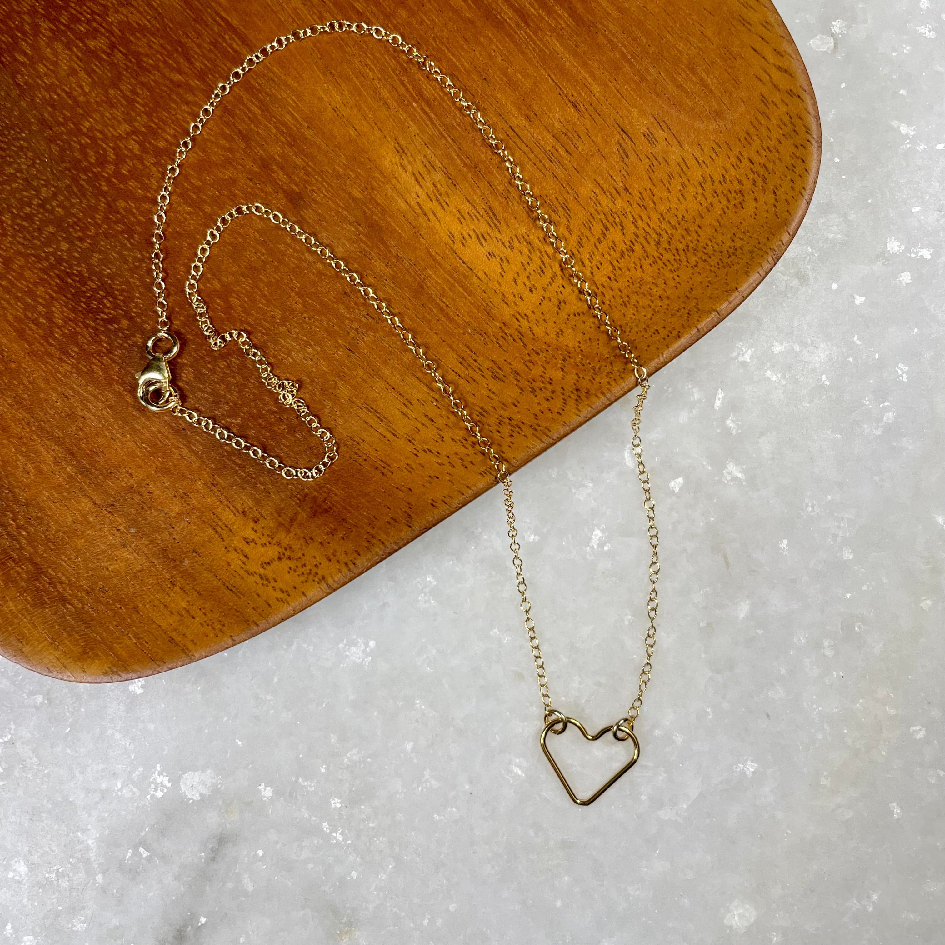 Mini Open Heart Necklace.