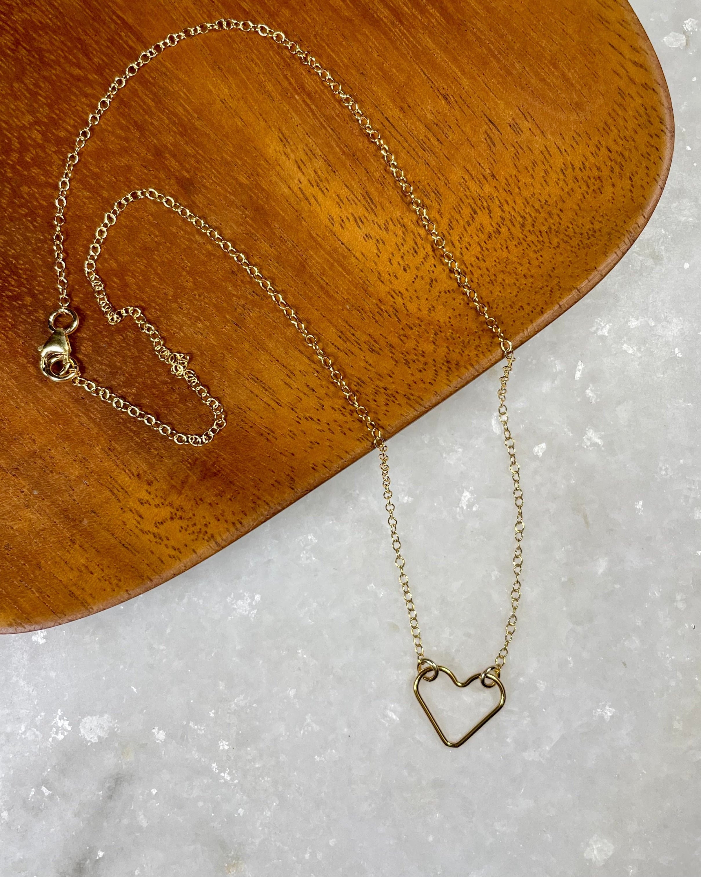 Mini Open Heart Necklace.
