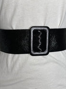 Leather Belt in Black or Gold.