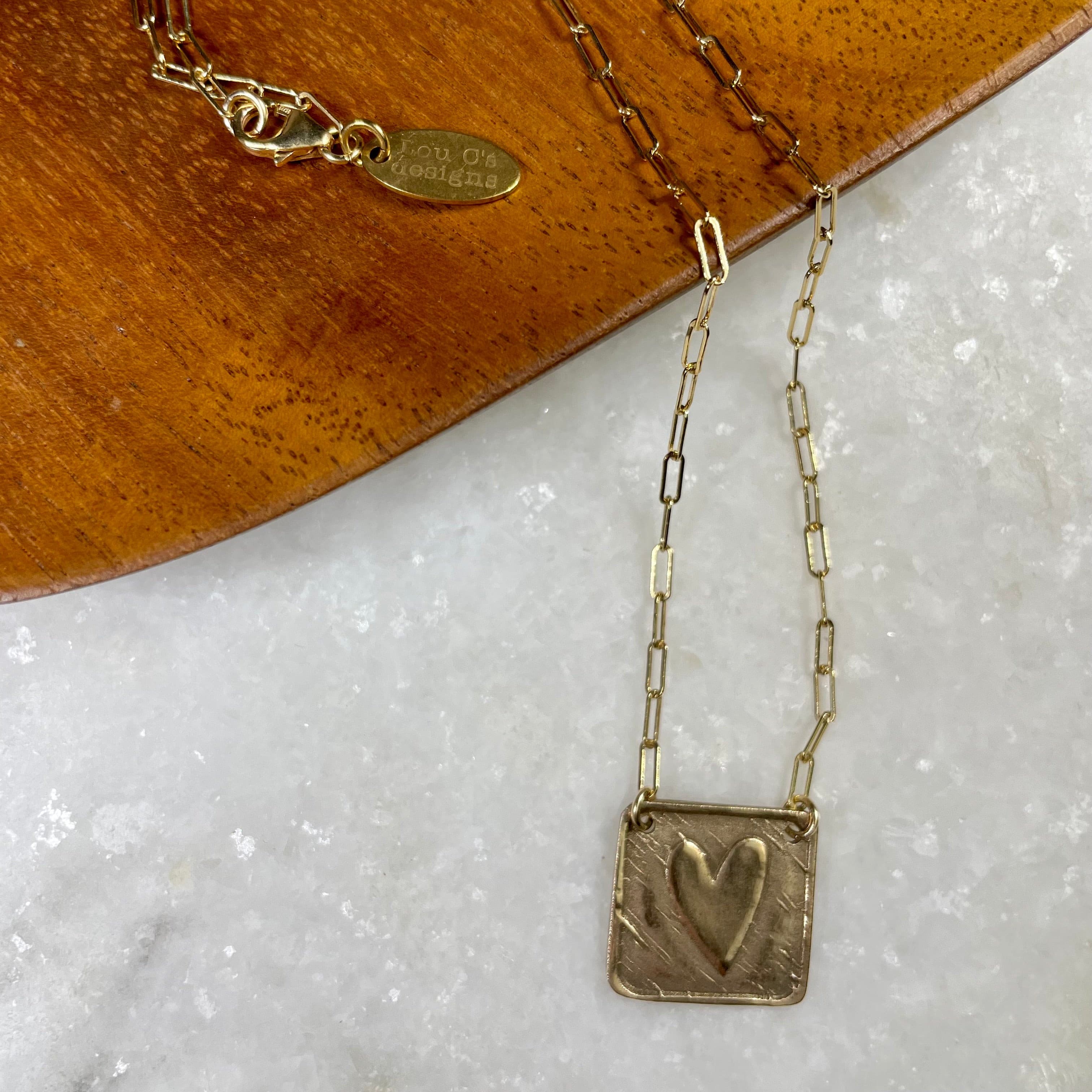 Heart Box Necklace.