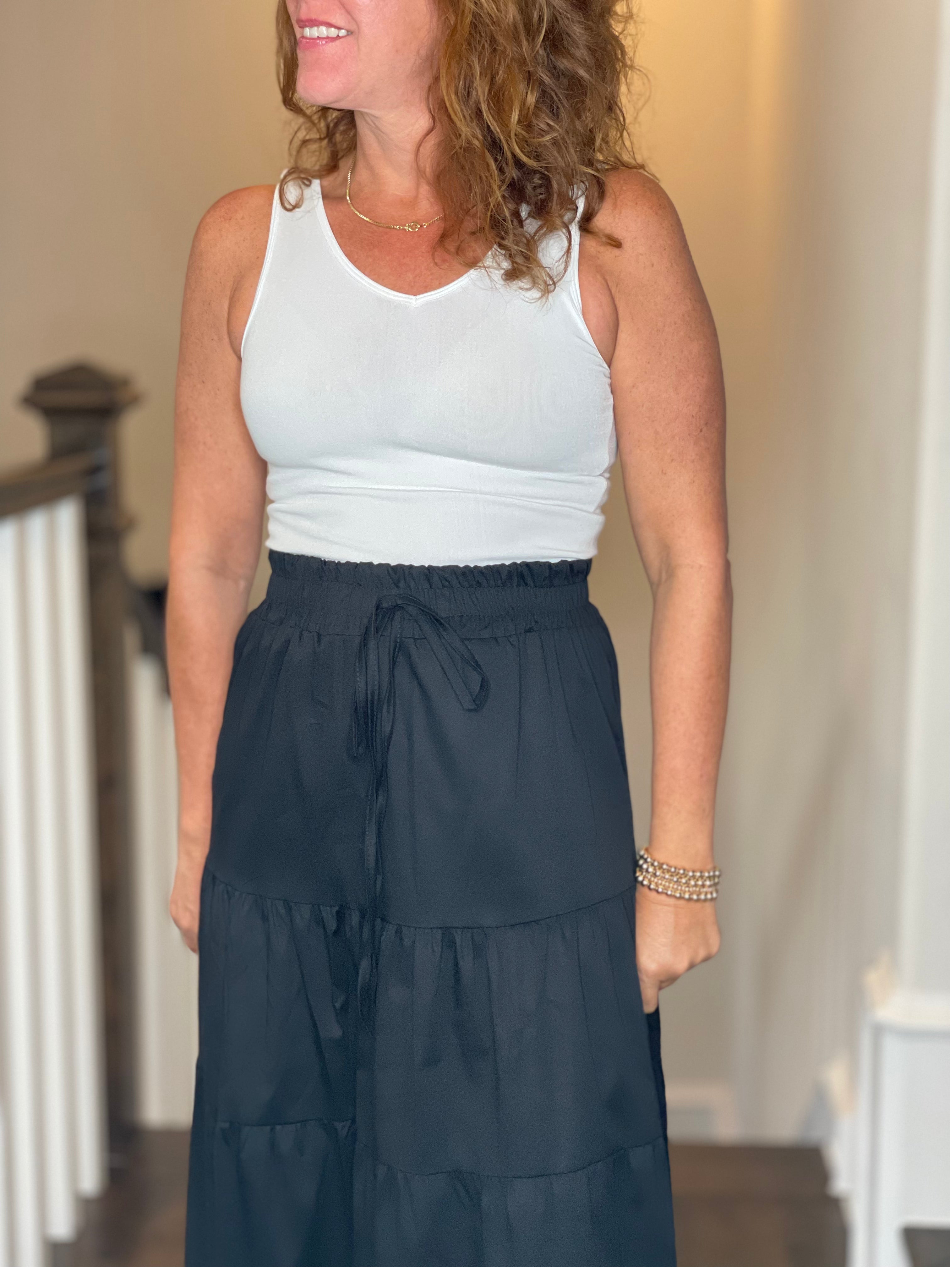 Sofia Amelia Skirt in Black.