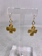 Susan Shaw Small Cross Earrings.