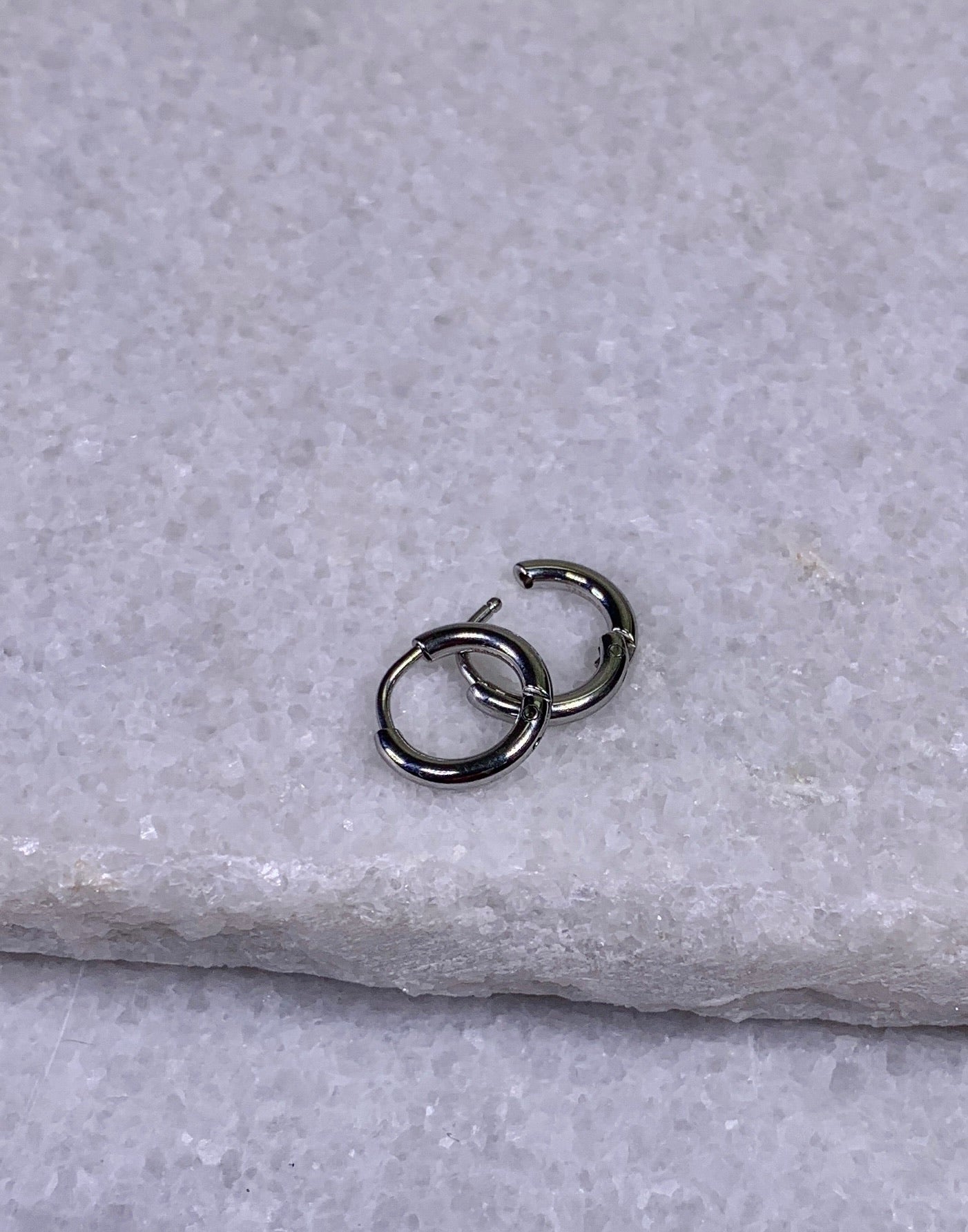 Small Huggie-Silver.