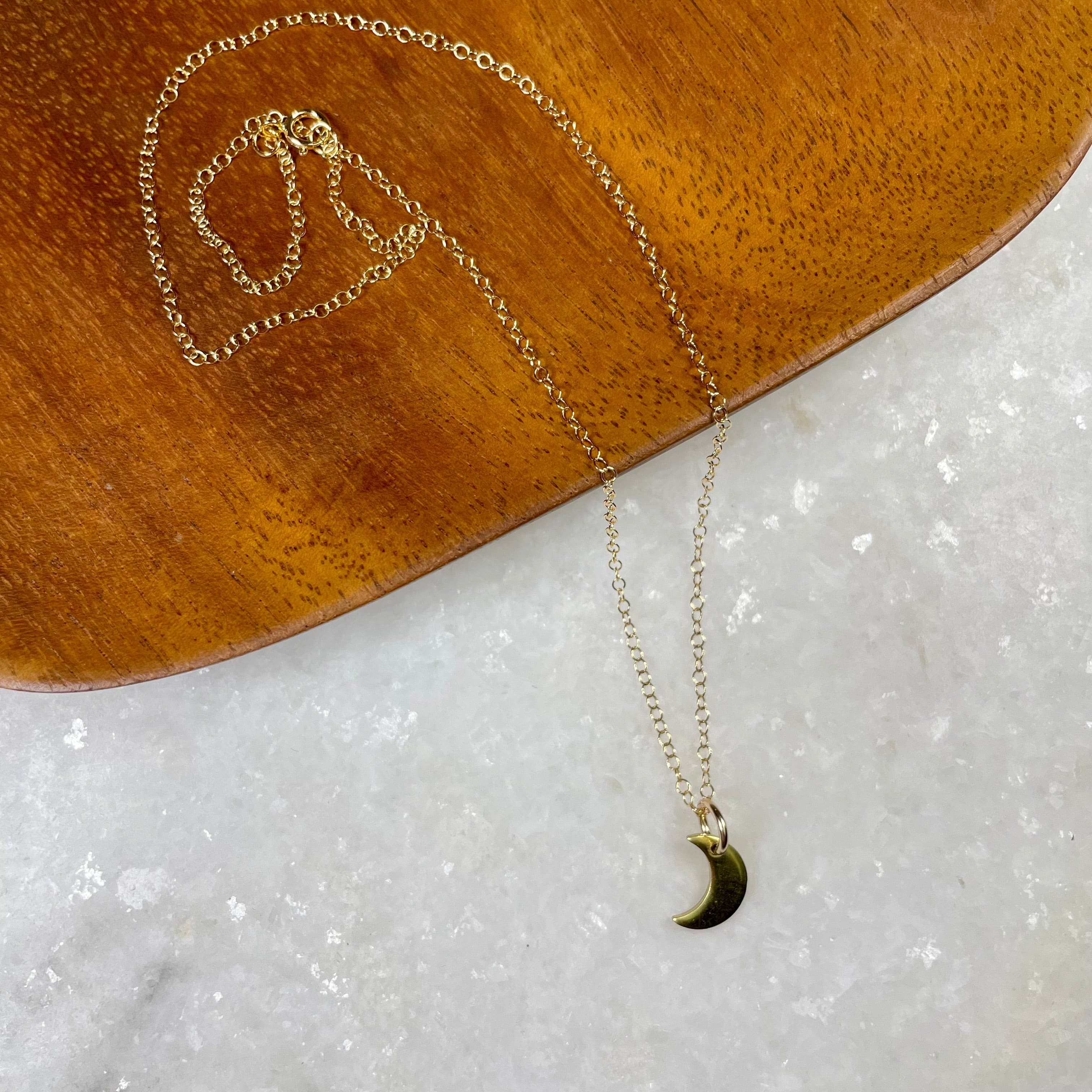 Crescent Moon Necklace.