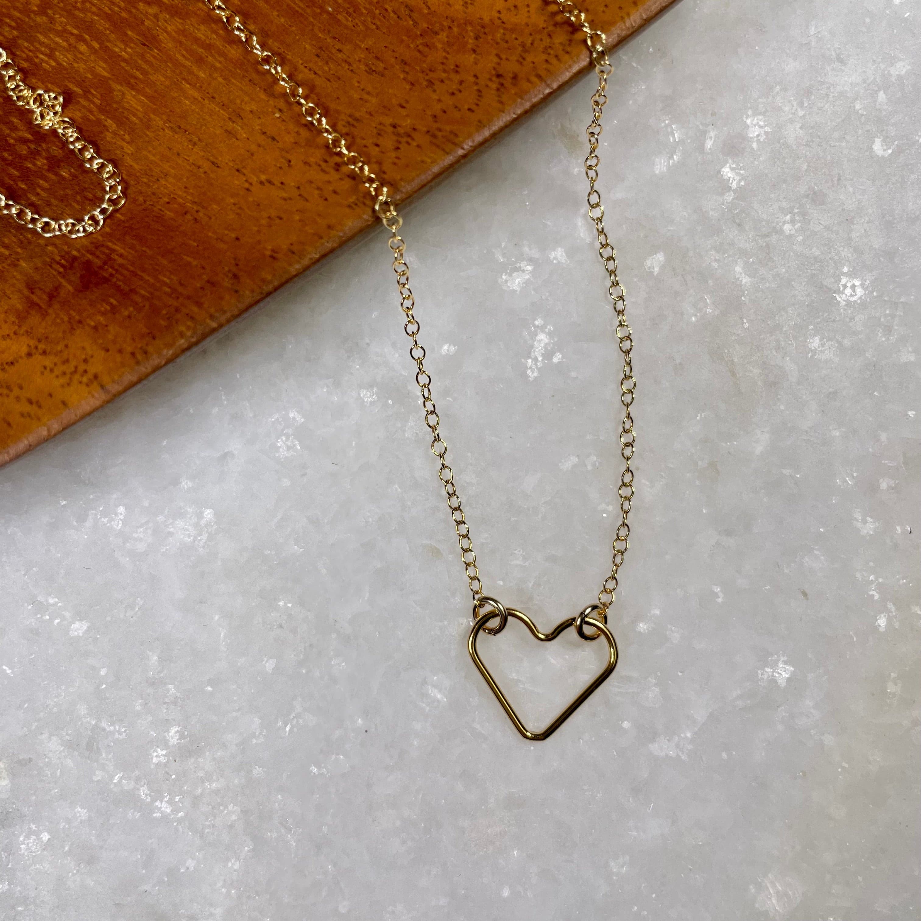 Mini Open Heart Necklace.