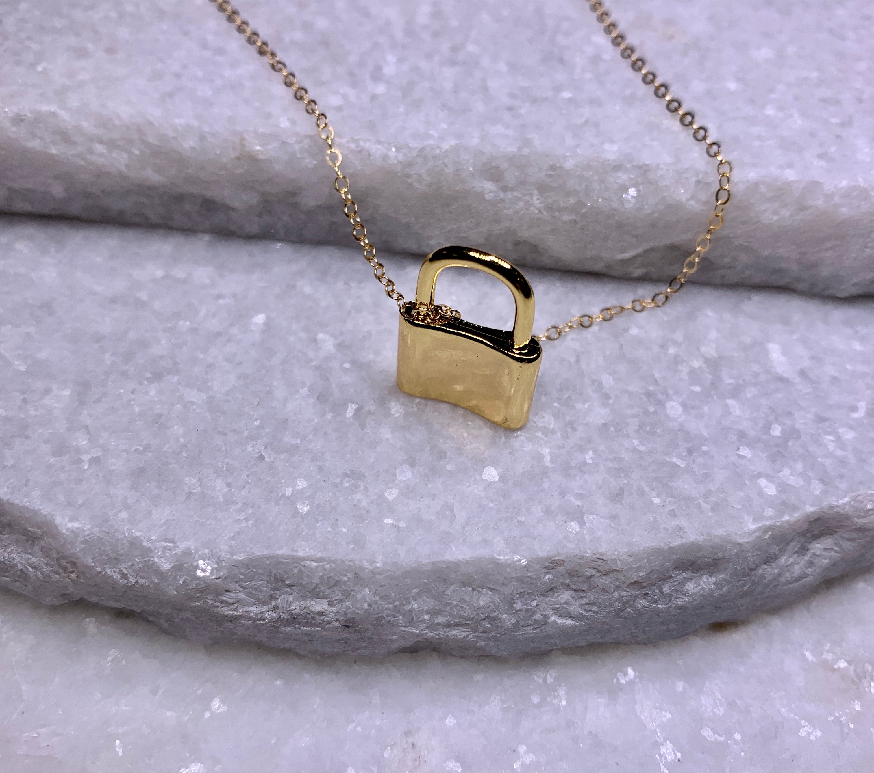 Blaire Lock Necklace.