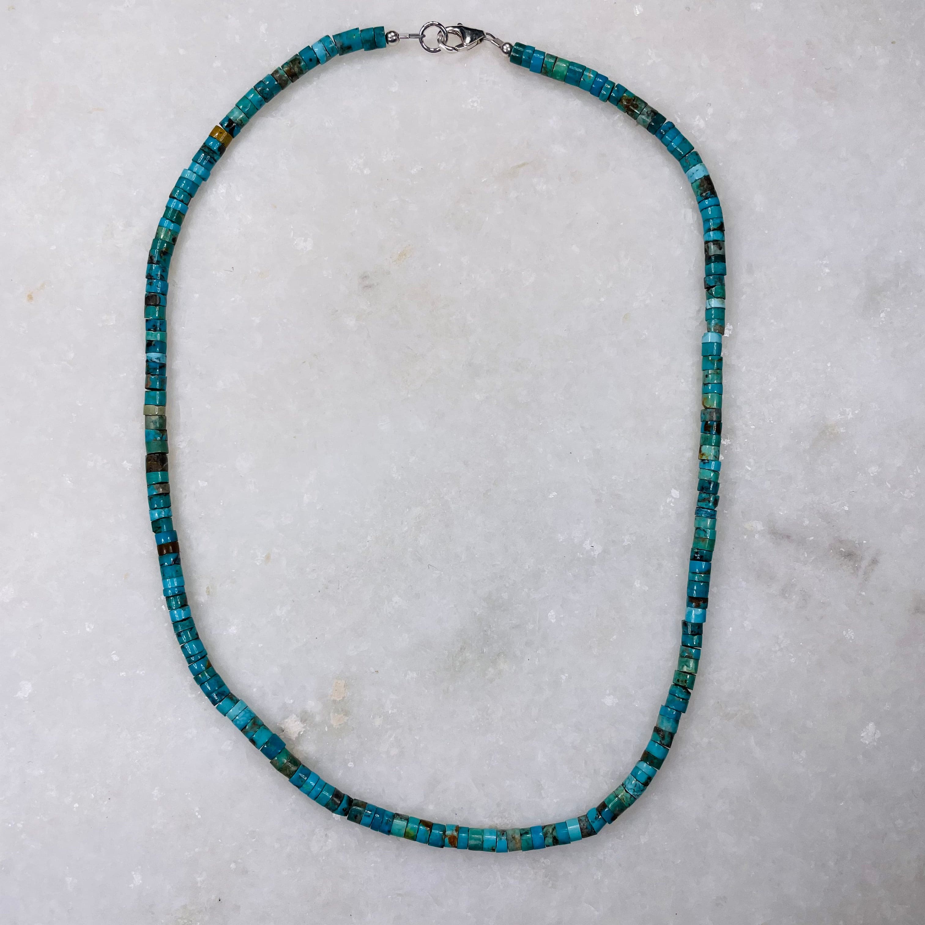 Kingman Turquoise Necklace 17".