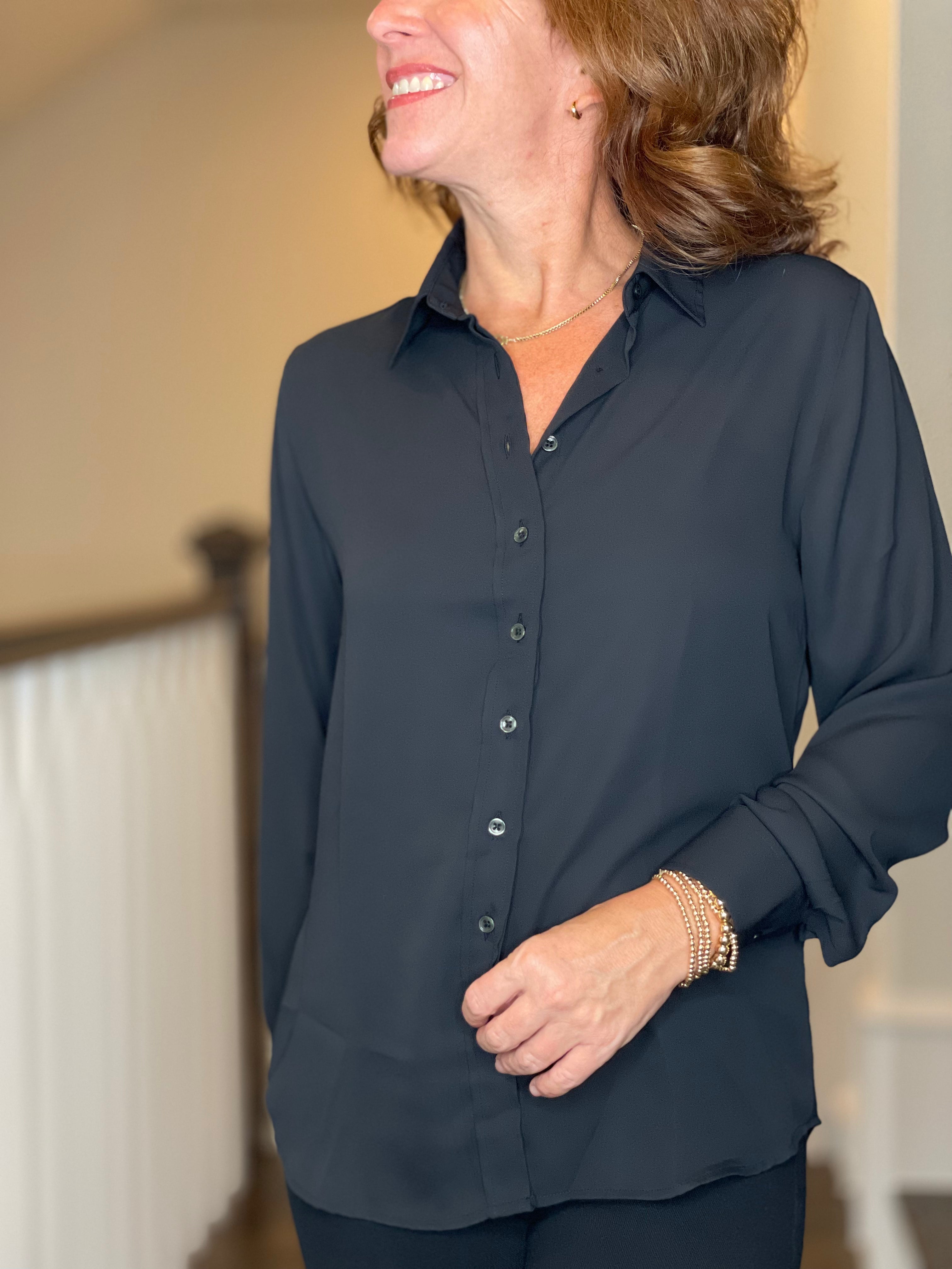 THE SHIRT-The Signature Shirt in Black.