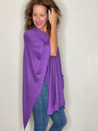 Sato Poncho in Ultra Violet.